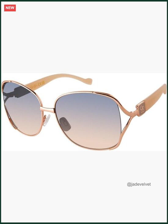 Oversized Square Sunglasses UV400 Protection Metal Frame main image 5